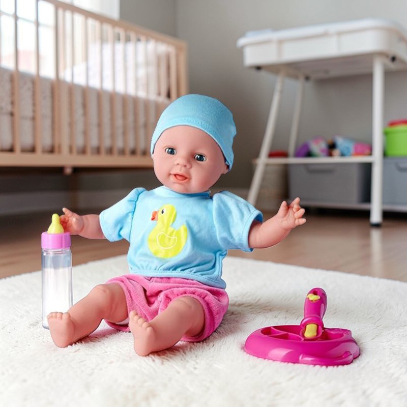 Poupée Bébé Laura Hungry avec Accessoires – Image 2