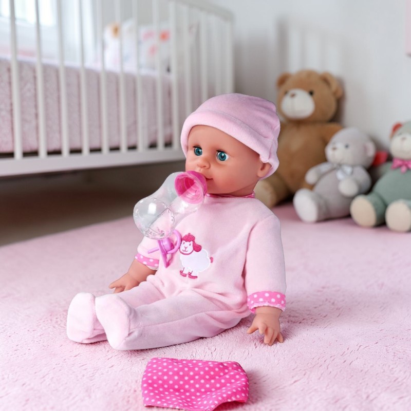 Poupée Laura Drinking avec biberon – 24 sons – Image 3