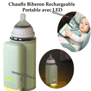 Chauffe Biberon Rechargeable, Portable avec LED
