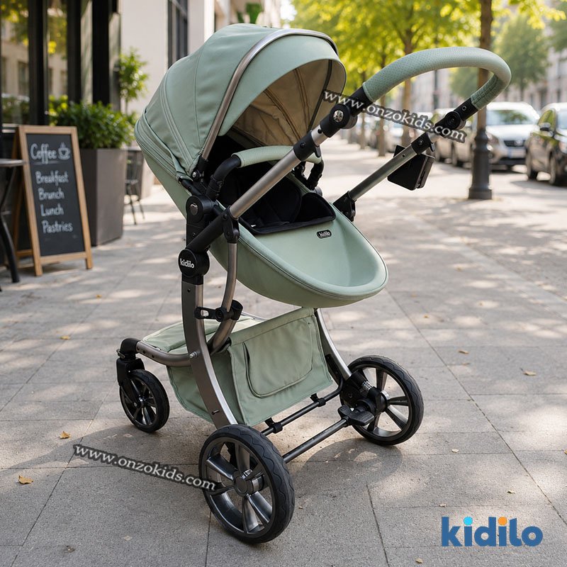 Poussette Réversible Moderne Avec Siège Auto Et Sac - Kidilo – Image 3