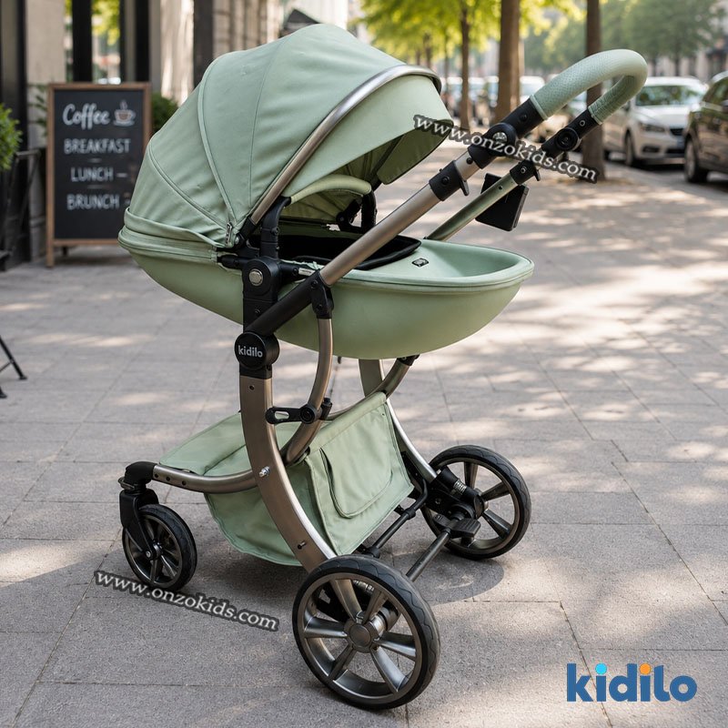 Poussette Réversible Moderne Avec Siège Auto Et Sac - Kidilo – Image 4