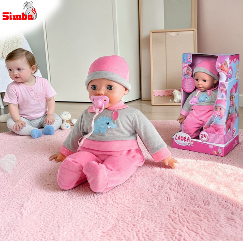 Poupée bébé interactive Laura avec 24 sons