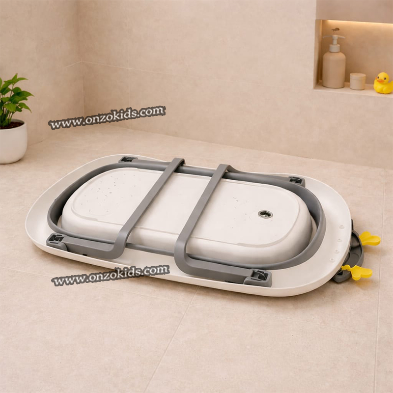 Baignoire Pliable Avec Thermomètre Pour Bébé – Image 2