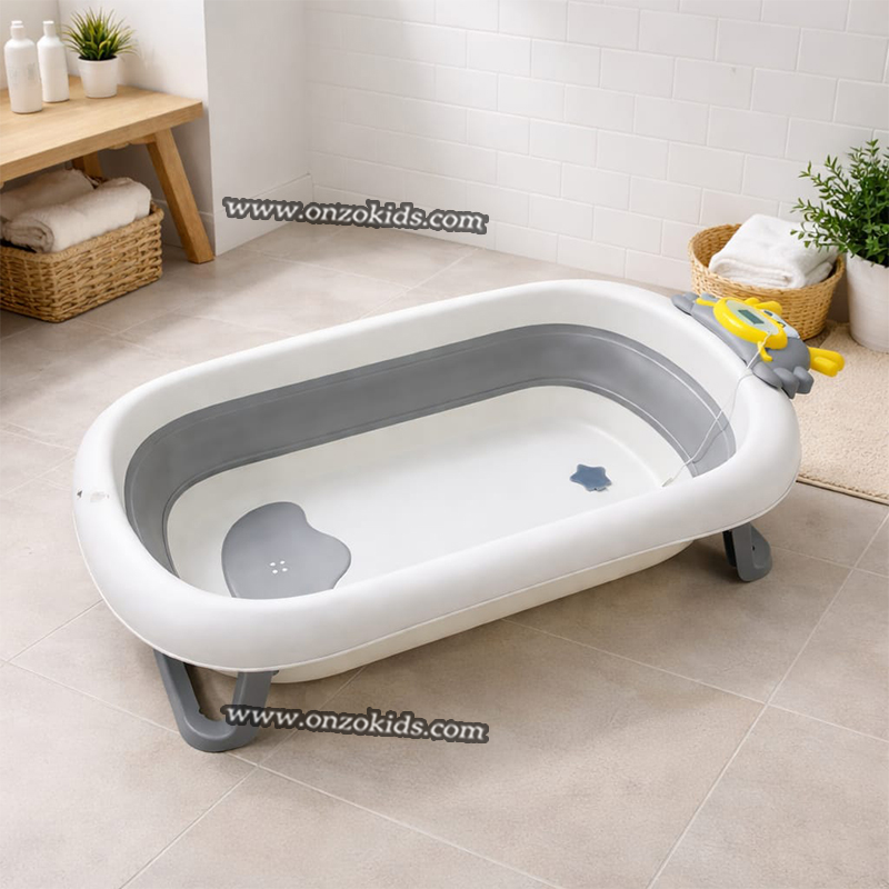 Baignoire Pliable Avec Thermomètre Pour Bébé
