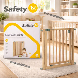 Barrière de Sécurité Bébé Easy Close Wood - Safety 1st