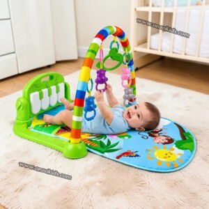 Tapis d’éveil Bébé Multifonction avec Arche et Jouets