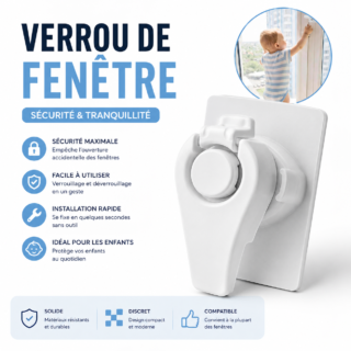 Verrou de Fenetre Pour Bébé-babyjem
