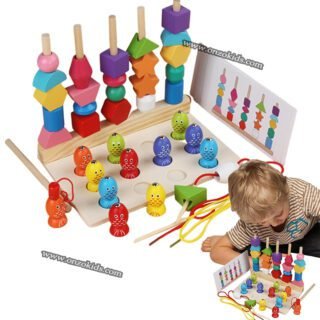 Peche a Cinq Séris de Piliers pour Enfants