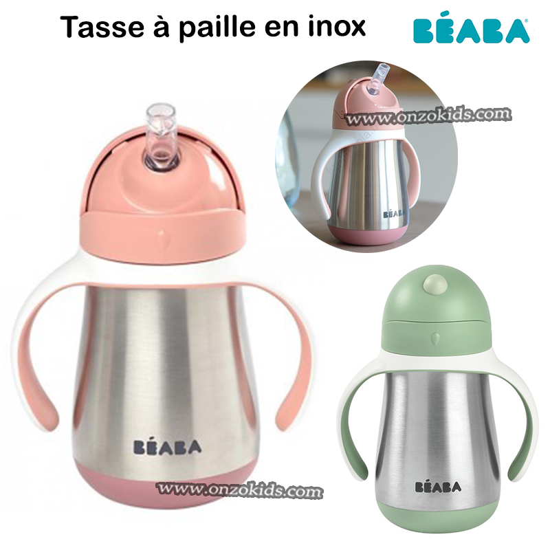 Tasse à paille en inox - Béaba