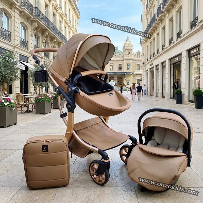 Poussette Réversible Moderne Avec Siège Auto Et Sac - Kidilo – Image 2