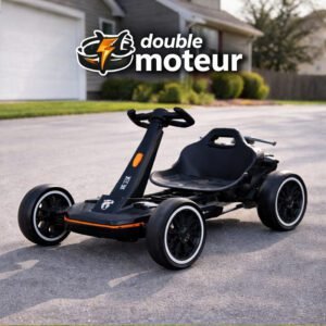 Voiture électrique Pliable Avec Télécommande double moteur - Noir