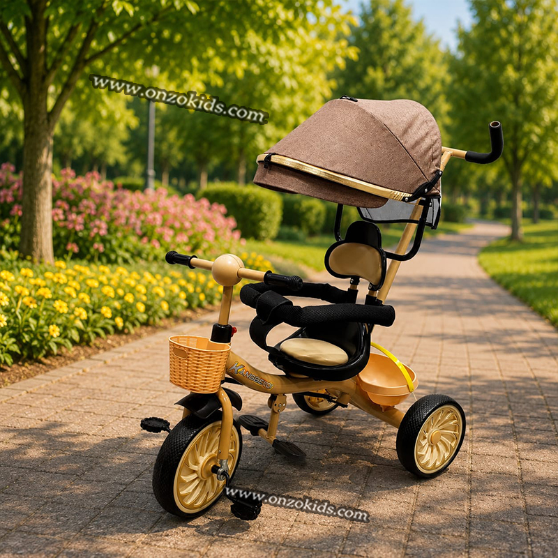 tricycle, vélo poussette 3en1 de luxe pour enfant – Image 3