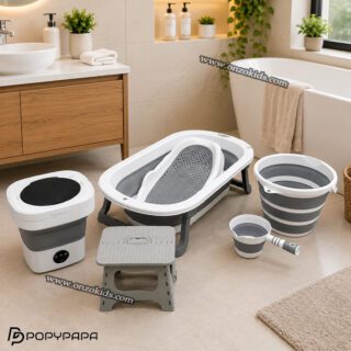 Baignoire Pliable Bébé Multifonction 6en1 -Popypapa