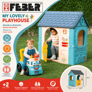 Maisonnette pour Enfants avec Porte battante – FEBER