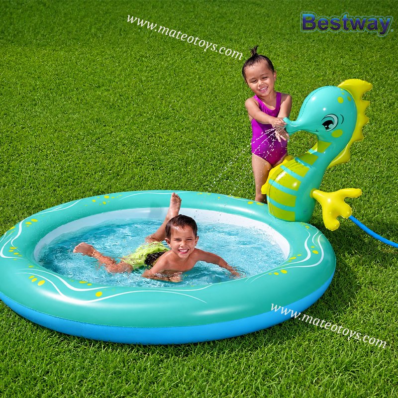 Piscine Ronde Gonflable “Hippocampe” 188 x 160 x 86 cm - Bestway – Image 2