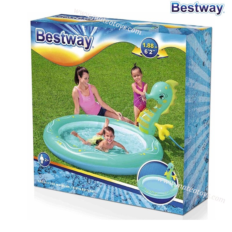 Piscine Ronde Gonflable “Hippocampe” 188 x 160 x 86 cm - Bestway – Image 4