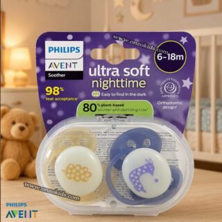 Lot de 02 Sucettes Ultra Soft Nighttime 6 – 18 mois – AVENT PHILIPS