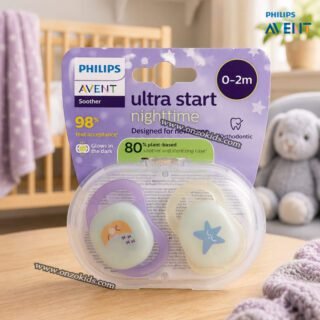 Lot de 02 Sucettes Ultra Start Nighttime 0 – 2 mois – AVENT PHILIPS