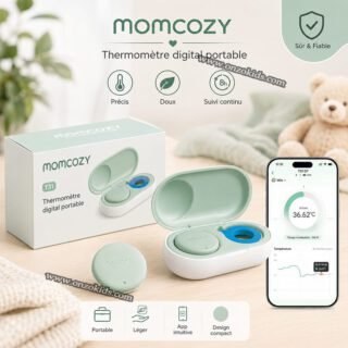 Thermomètre Numérique Intelligent avec Bluetooth pour Bébé - Momcozy