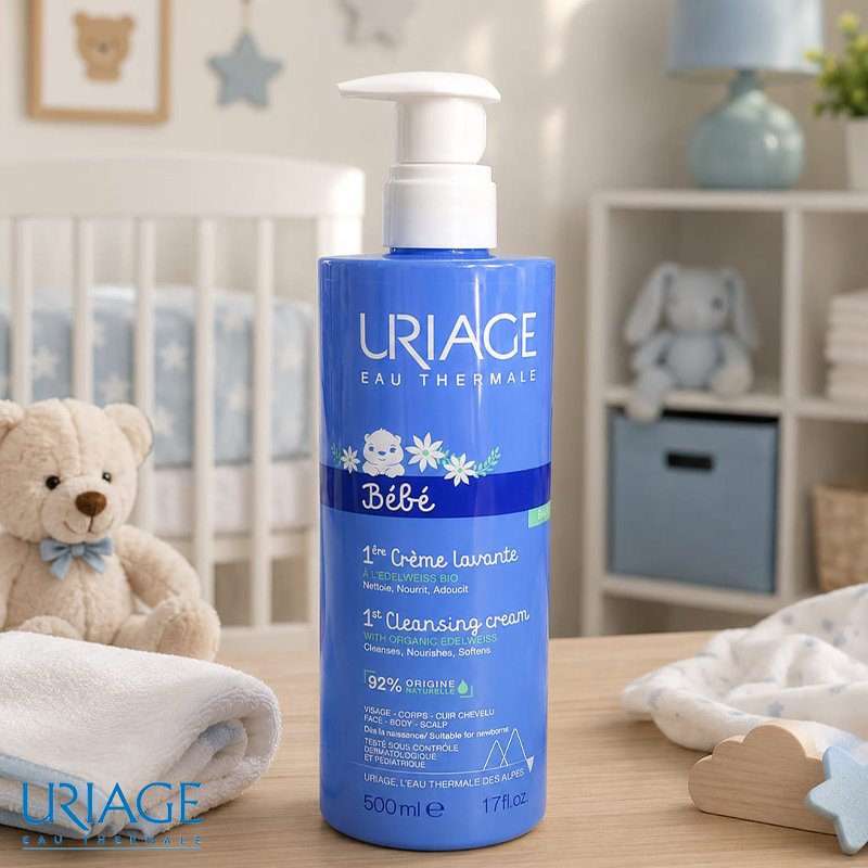 1ére Crème lavante pour bébé - 500 Ml | Uriage