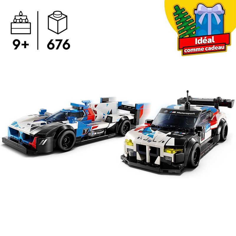 Voitures de course BMW M4 GT3 et BMW M Hybrid V8 – LEGO – Image 2