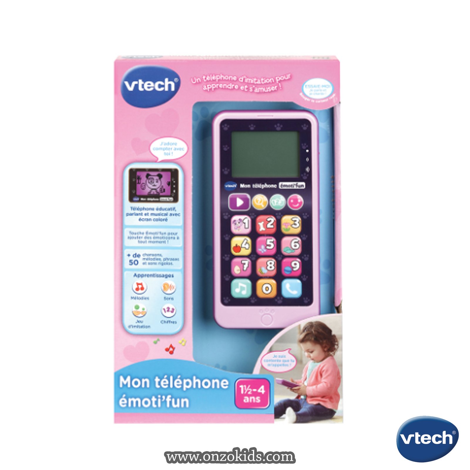 Mon téléphone émoti’fun – téléphone d’imitation -Vtech – Image 3