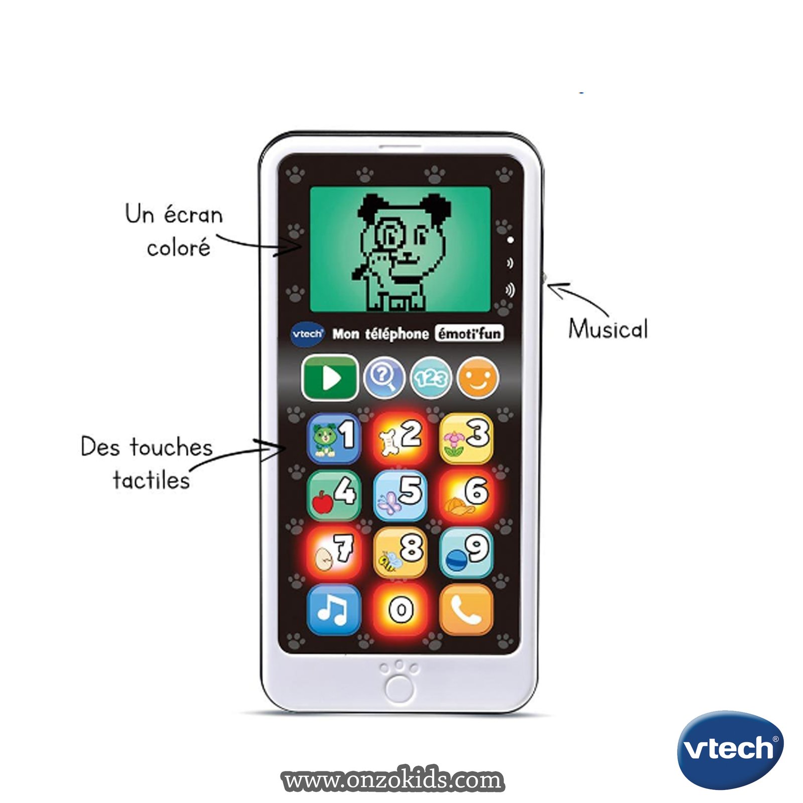 Mon téléphone émoti’fun – téléphone d’imitation -Vtech – Image 2