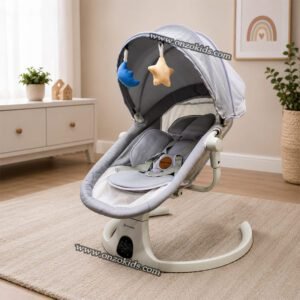 Berceau Balancelle Électrique Avec Télécommande Et Bluetooth 3 en 1 – Popypapa