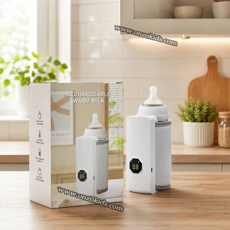 Chauffe-biberon avec écran LCD portable et rechargeable