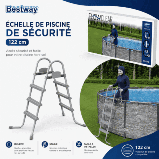 Echelle de piscine de sécurité 122 cm | Bestway