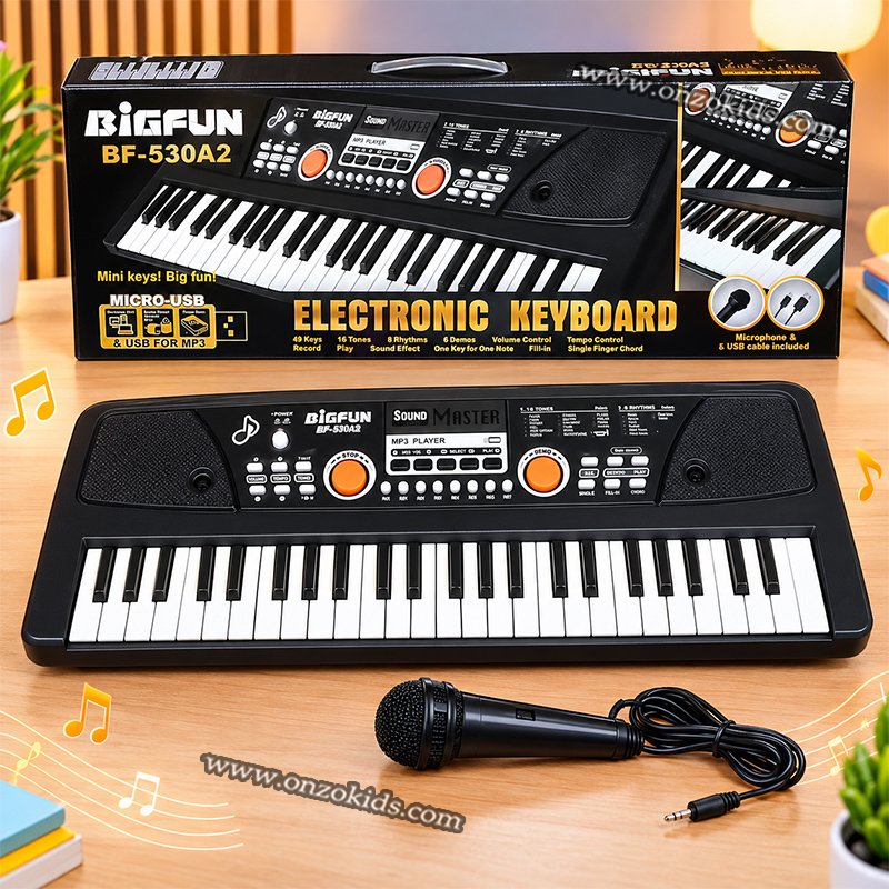 Piano électrique et microphone 49 touches