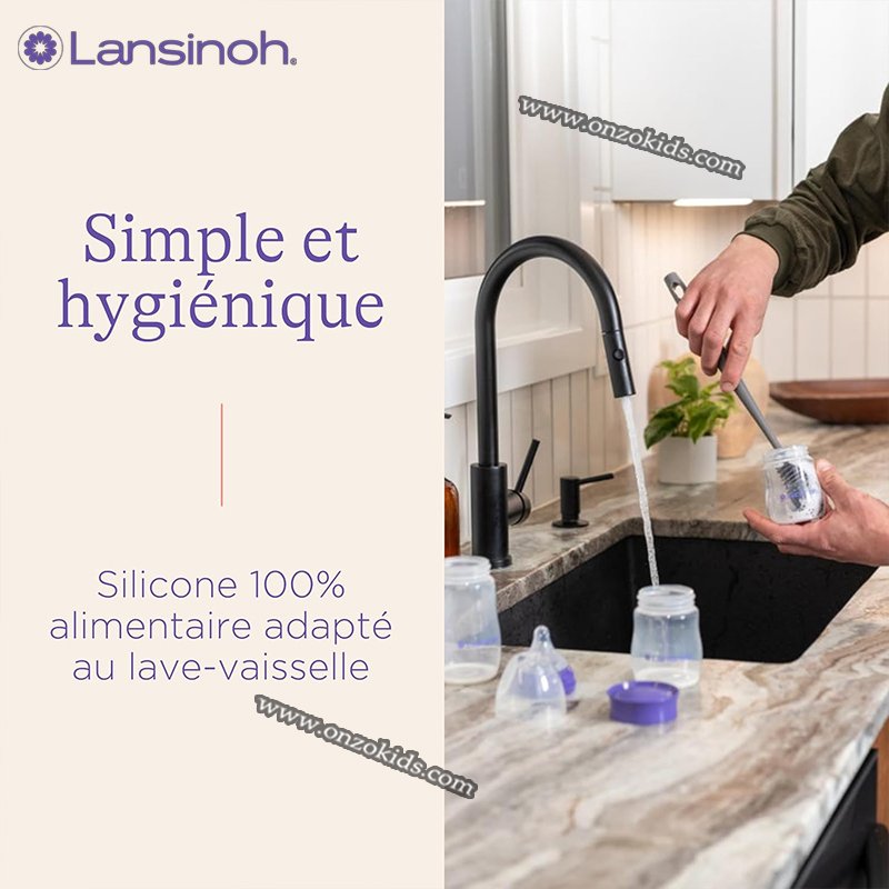 Pack de 2 biberons en plastique Starter - Lansinoh – Image 4