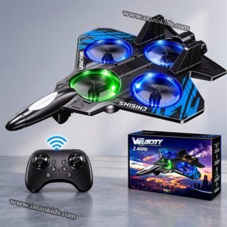 Avion Télécommandé RC Volantc avac Gyroscope et Lumières LED – Velocity