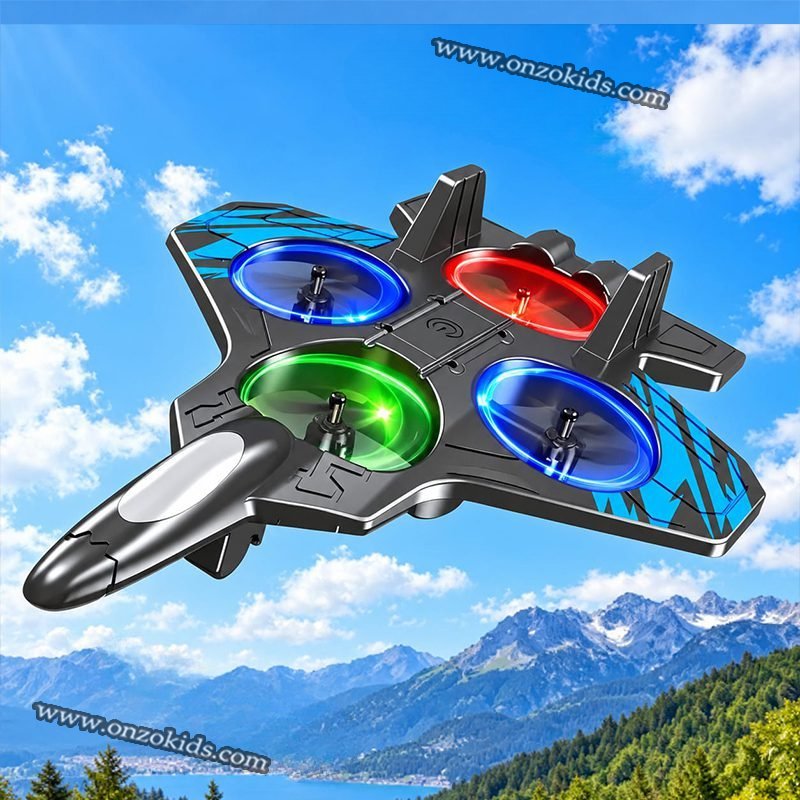 Avion Télécommandé RC Volantc avac Gyroscope et Lumières LED – Velocity – Image 6