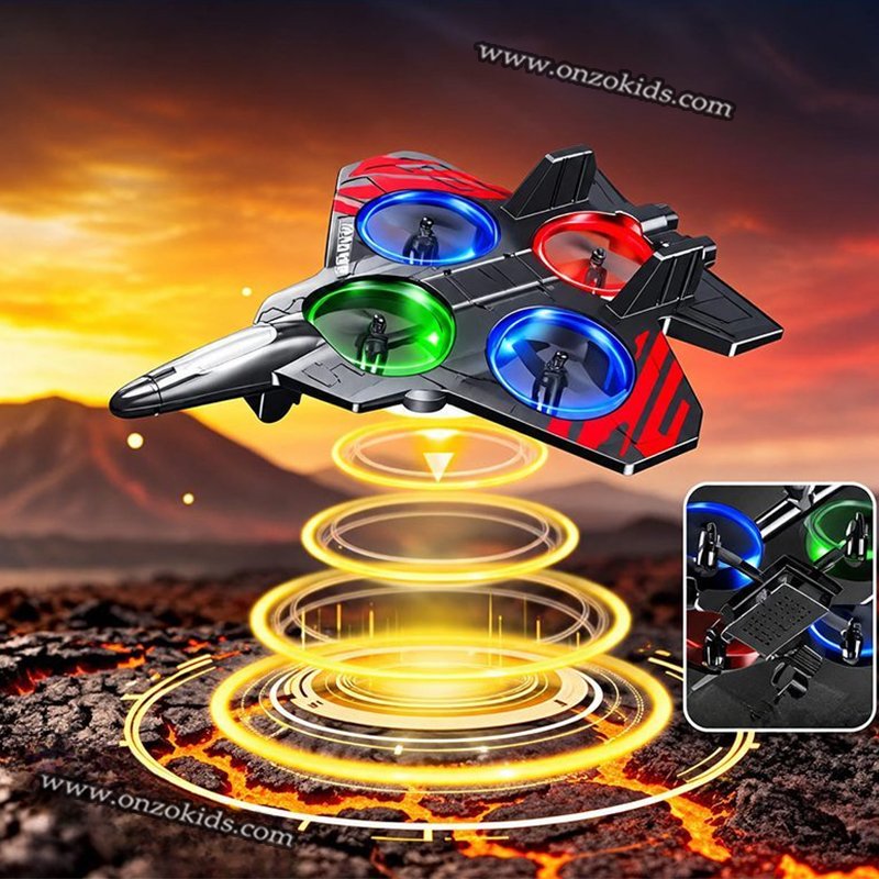 Avion Télécommandé RC Volantc avac Gyroscope et Lumières LED – Velocity – Image 3