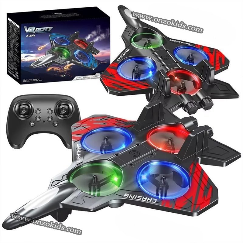 Avion Télécommandé RC Volantc avac Gyroscope et Lumières LED – Velocity – Image 4