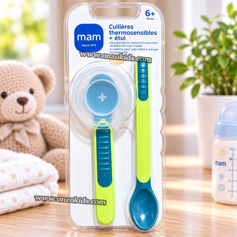 Lot de 2 Cuillères Thermosensibles +étui - Mam – Image 3
