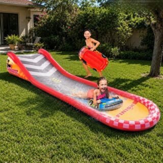 Toboggan Aquatique Gonflable Géant Pour Enfants Avec Planche de Glisse – Intex