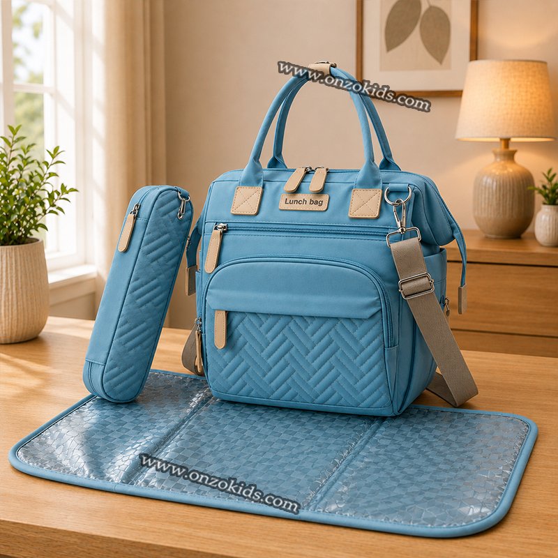 Sac à Langer Imperméable Multifonctionnel pour Bébé, Lunch bag – Image 4