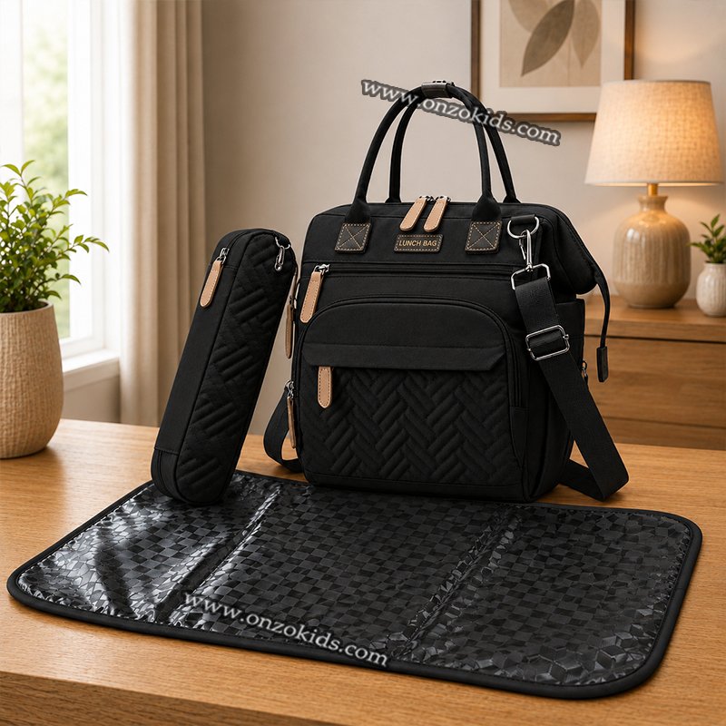 Sac à Langer Imperméable Multifonctionnel pour Bébé, Lunch bag – Image 3