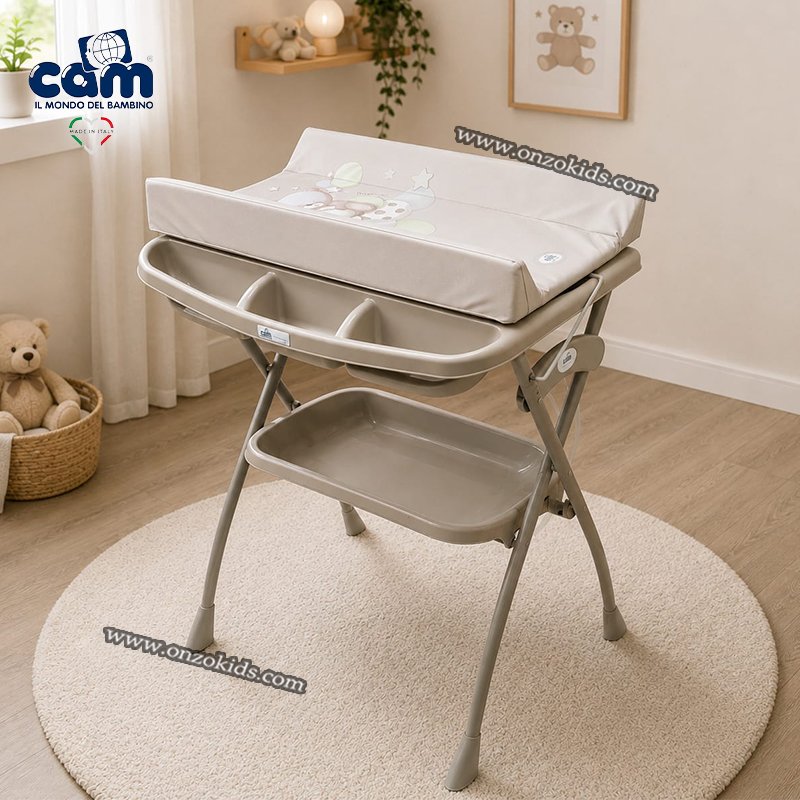 Table a langer pliable avec baignoire Volare - CAM Italie