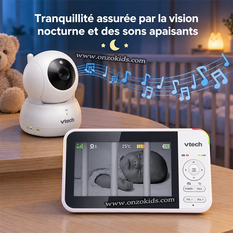 Babyphone vidéo, Avec écran et Caméra Pour Bébé - Vtech – Image 3