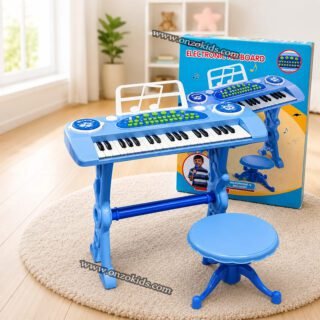 Jeu de clavier de piano pour enfants avec chaise et microphone – 37 touches