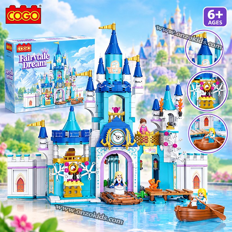 Jeu de construction Château Bleu 644 pcs – C0GO