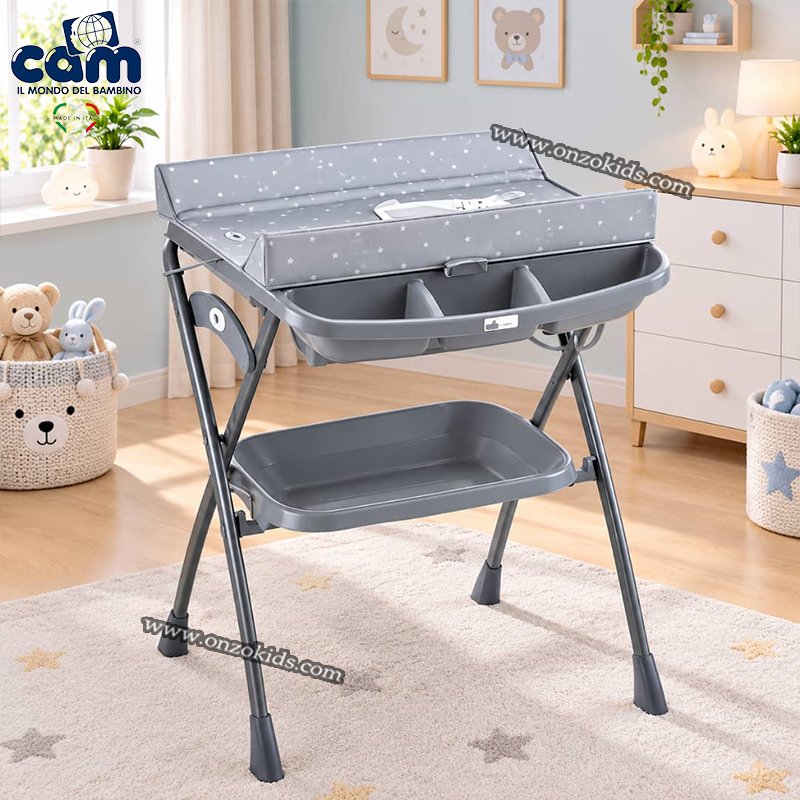 Table a langer pliable avec baignoire Volare - CAM Italie – Image 5