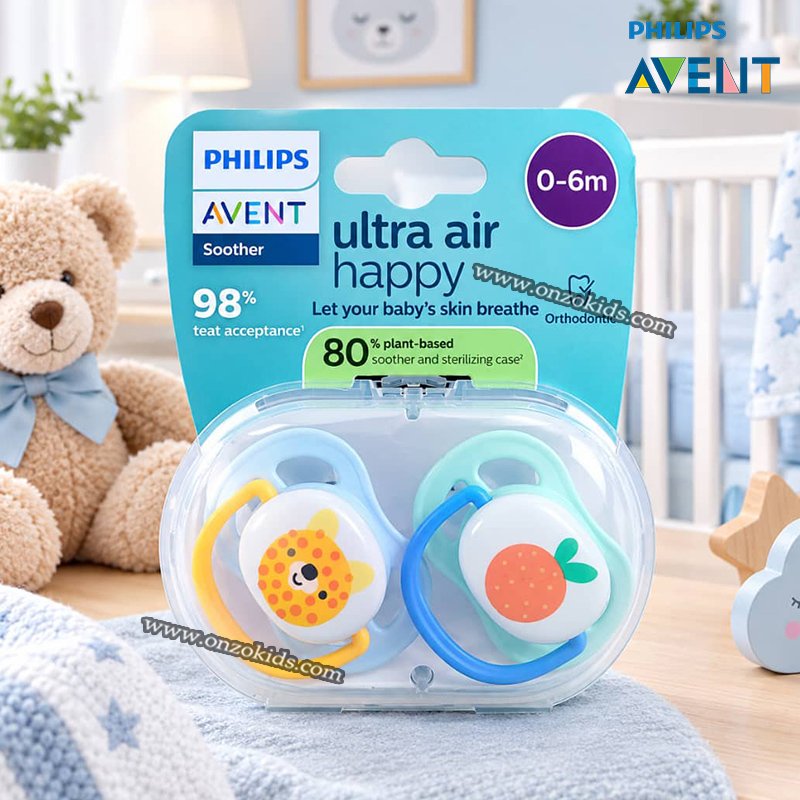 Pack 2 Sucette Ultra air Happy 0 - 6 mois - AVENT PHILIPS – Image 5