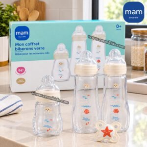 Mon premier coffret biberons en verre pour bébé +0 mois | MAM