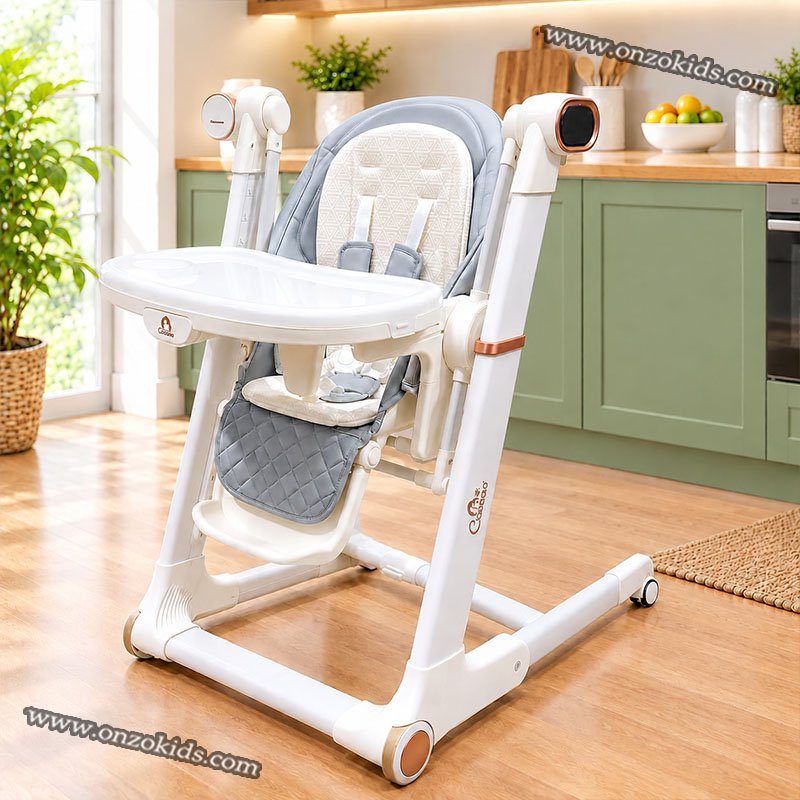 Chaise huate balancoire éléctrique 3 en 1 pour bébé - Chanou – Image 4