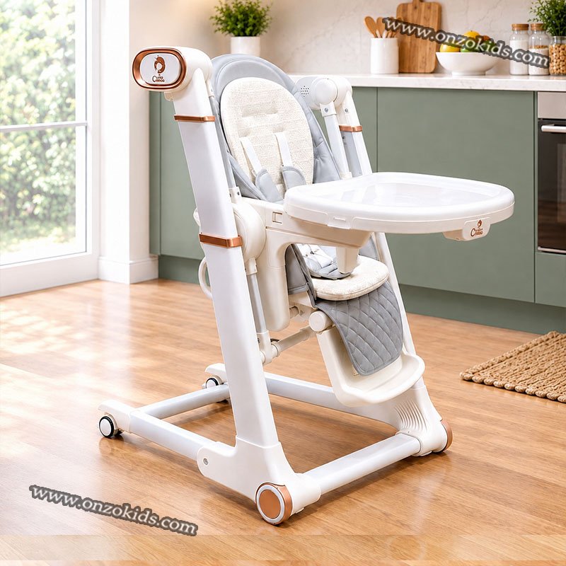 Chaise huate balancoire éléctrique 3 en 1 pour bébé - Chanou – Image 3