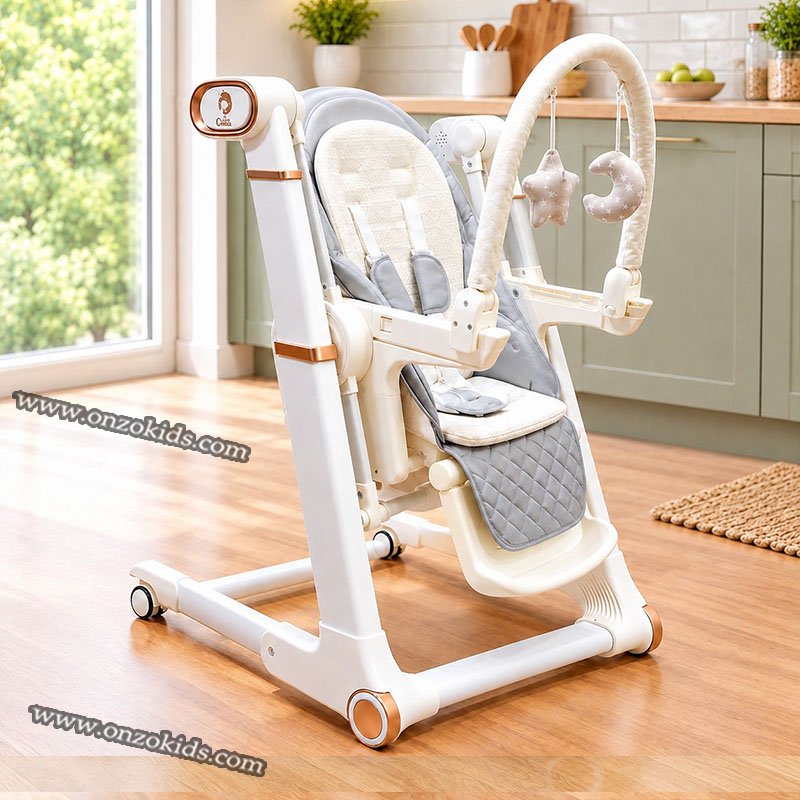 Chaise huate balancoire éléctrique 3 en 1 pour bébé - Chanou – Image 7